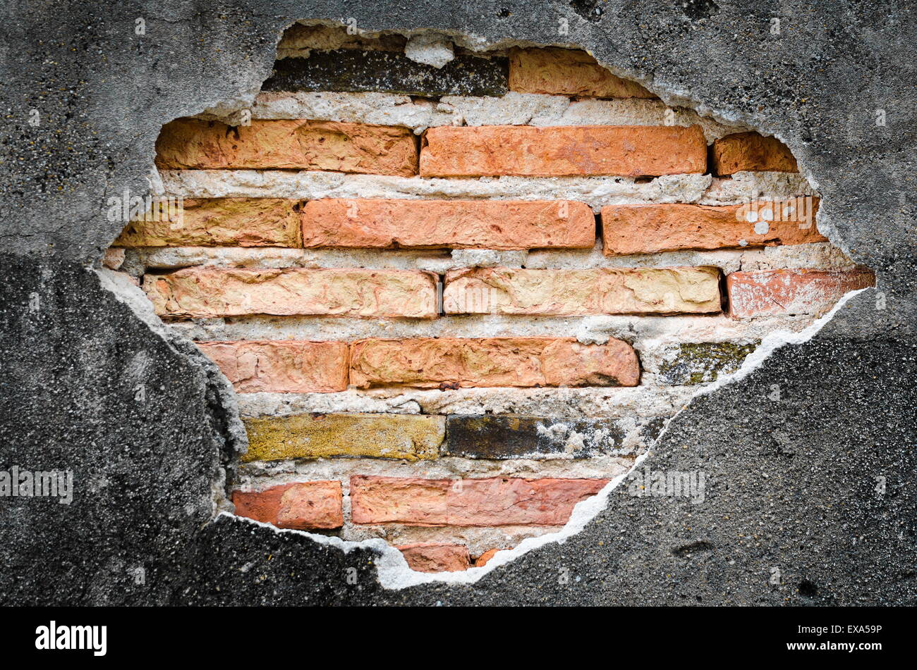 cracked concrete brick wall background,concept obstacle and barricade