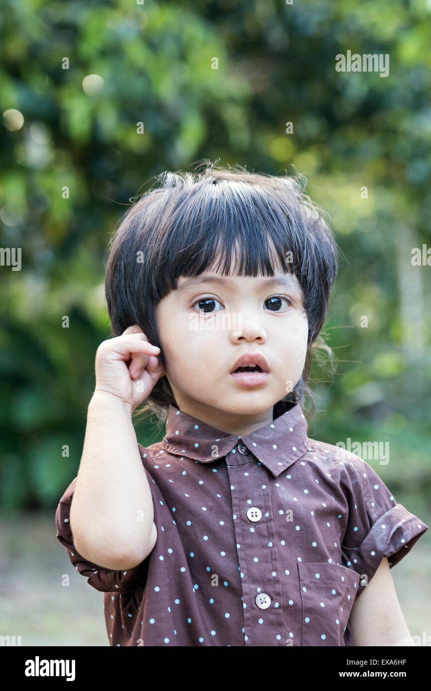 Portrait Of Asian Thai Cute Little Boy Portrait Of Asian Thai Cute Little Boy