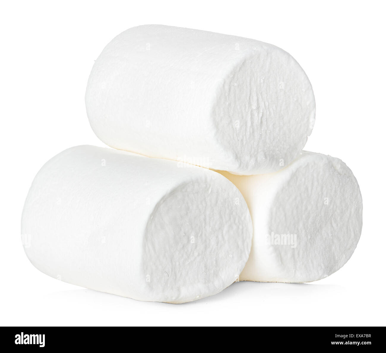 Marshmallow isolated on white background Stock Photo - Alamy