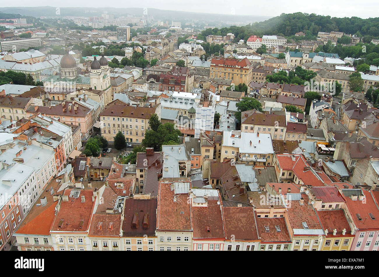 Lviv Rooftops - Ukraine Stock Photo