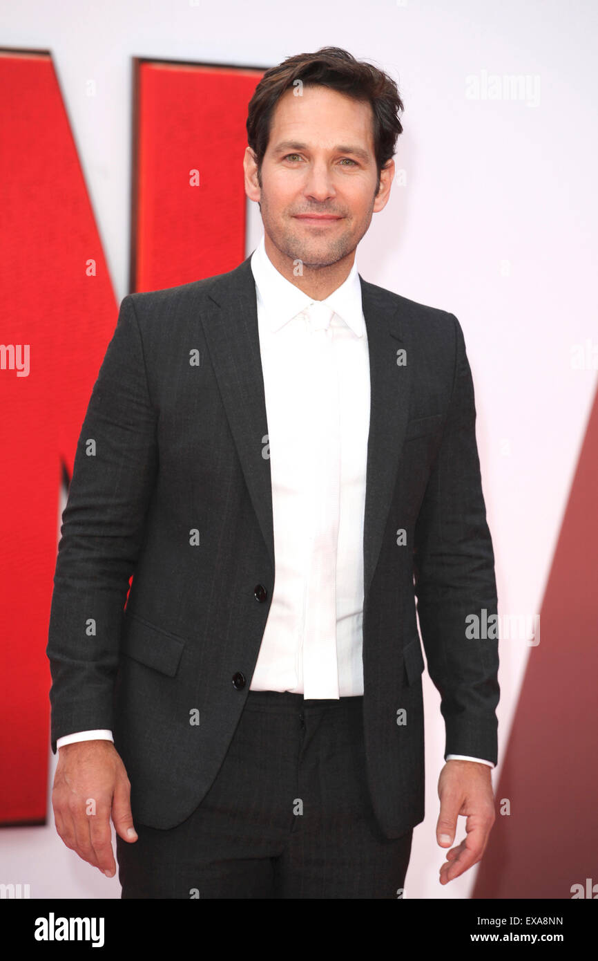 Pa European Rudd Paul Rudd arriving for the European premiere of Ant-Man, at Odeon ...