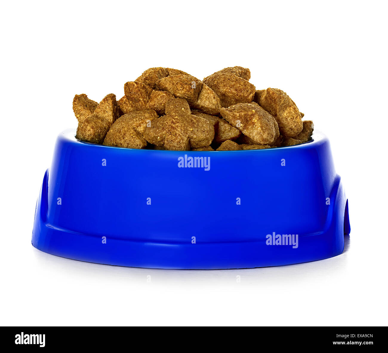 Dry dog food isolated on white Stock Photo