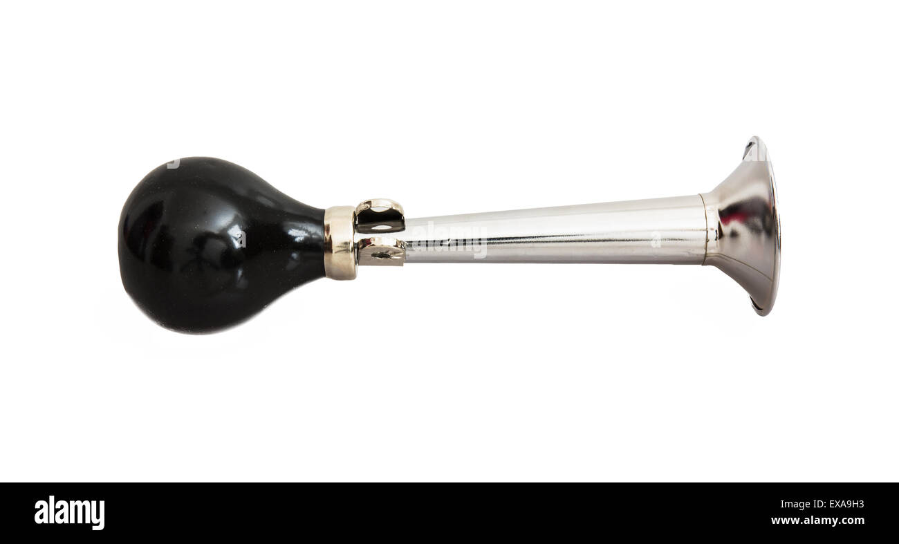 Isolated vintage bicycle air horn Stock Photo Alamy