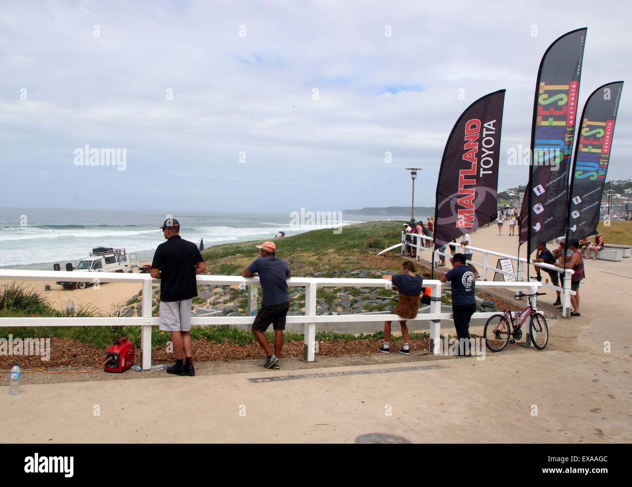 Dixon Park Beach New South Wales Australia Surf Competition Stock Photo