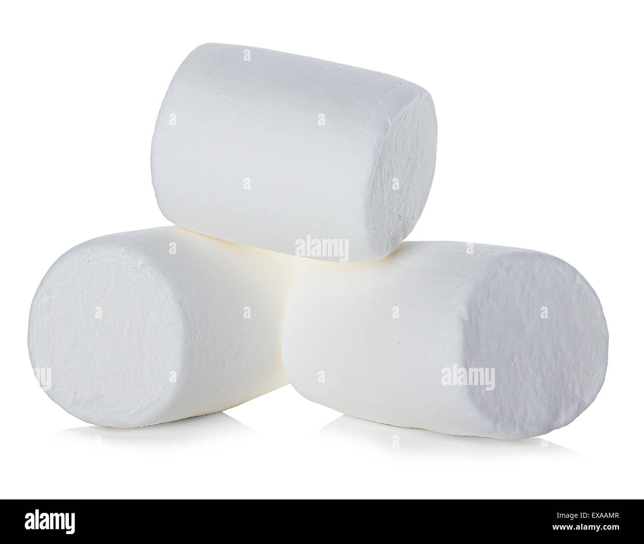 Marshmallow isolated on white background Stock Photo - Alamy