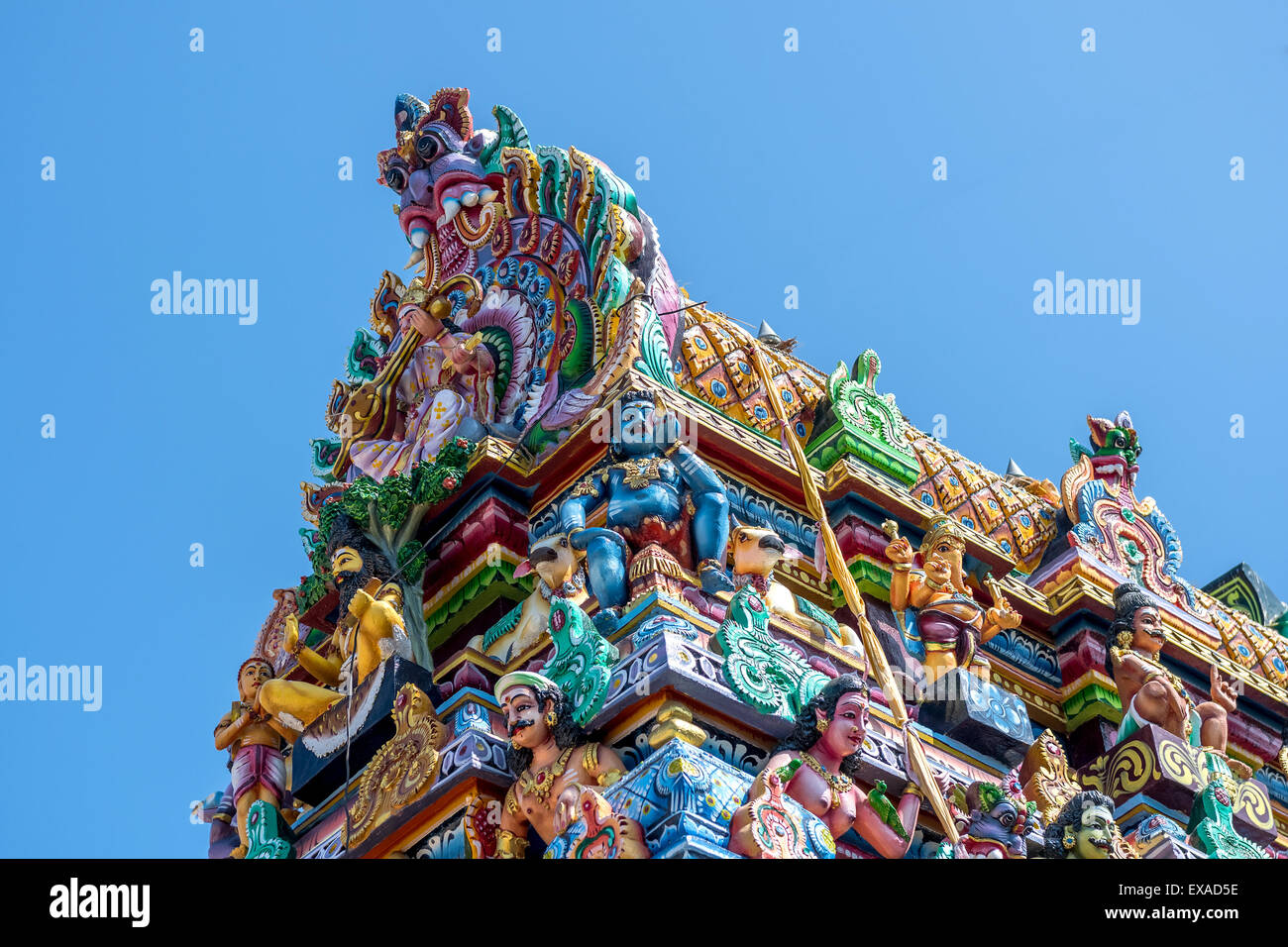 Beautiful statues in tamil hindu temple Stock Photo Alamy