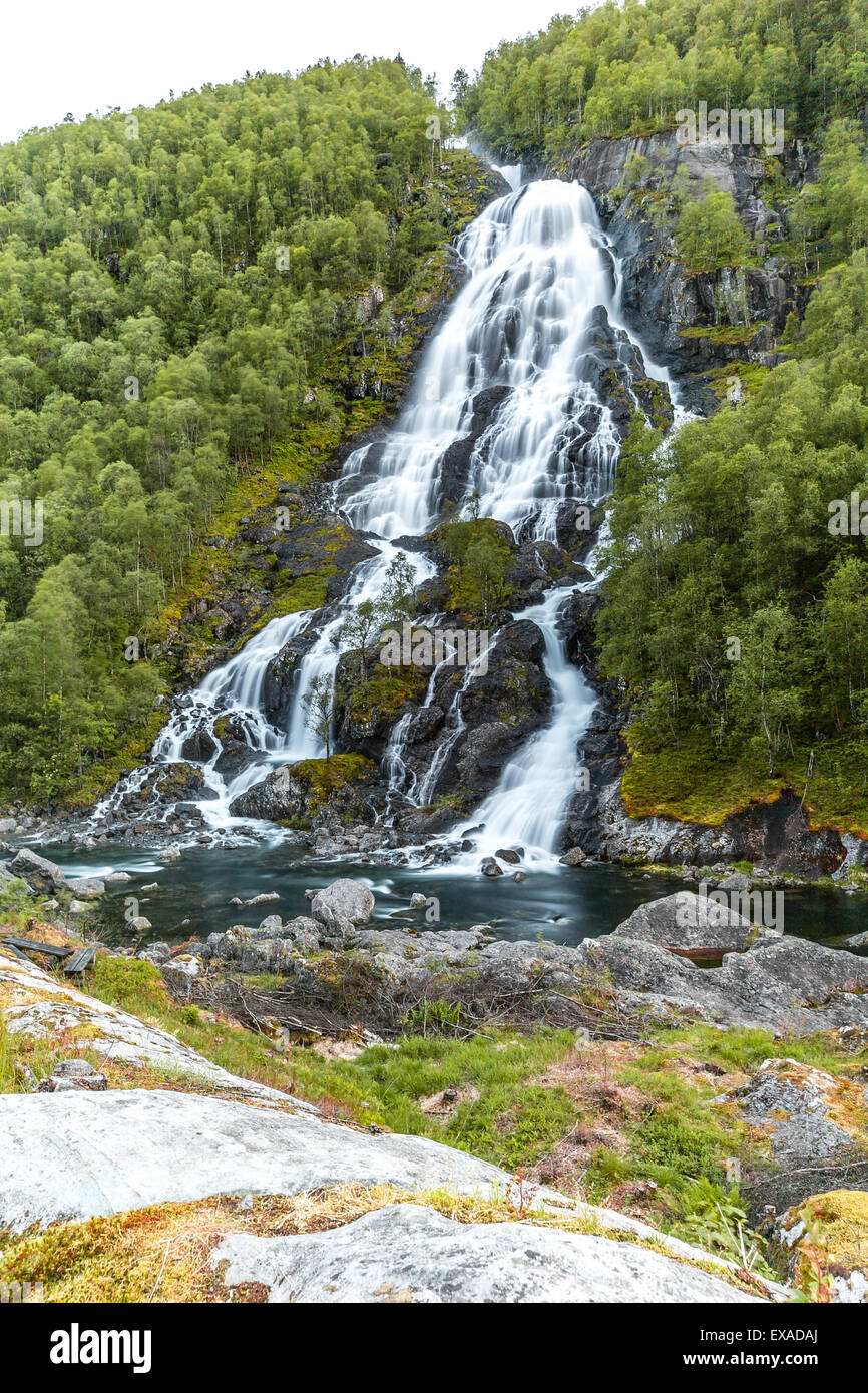 Ryfylke waterfall Stock Photo