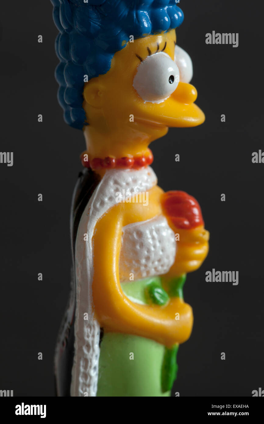 Marge Simpson Cartoon Character Figure Stock Photo
