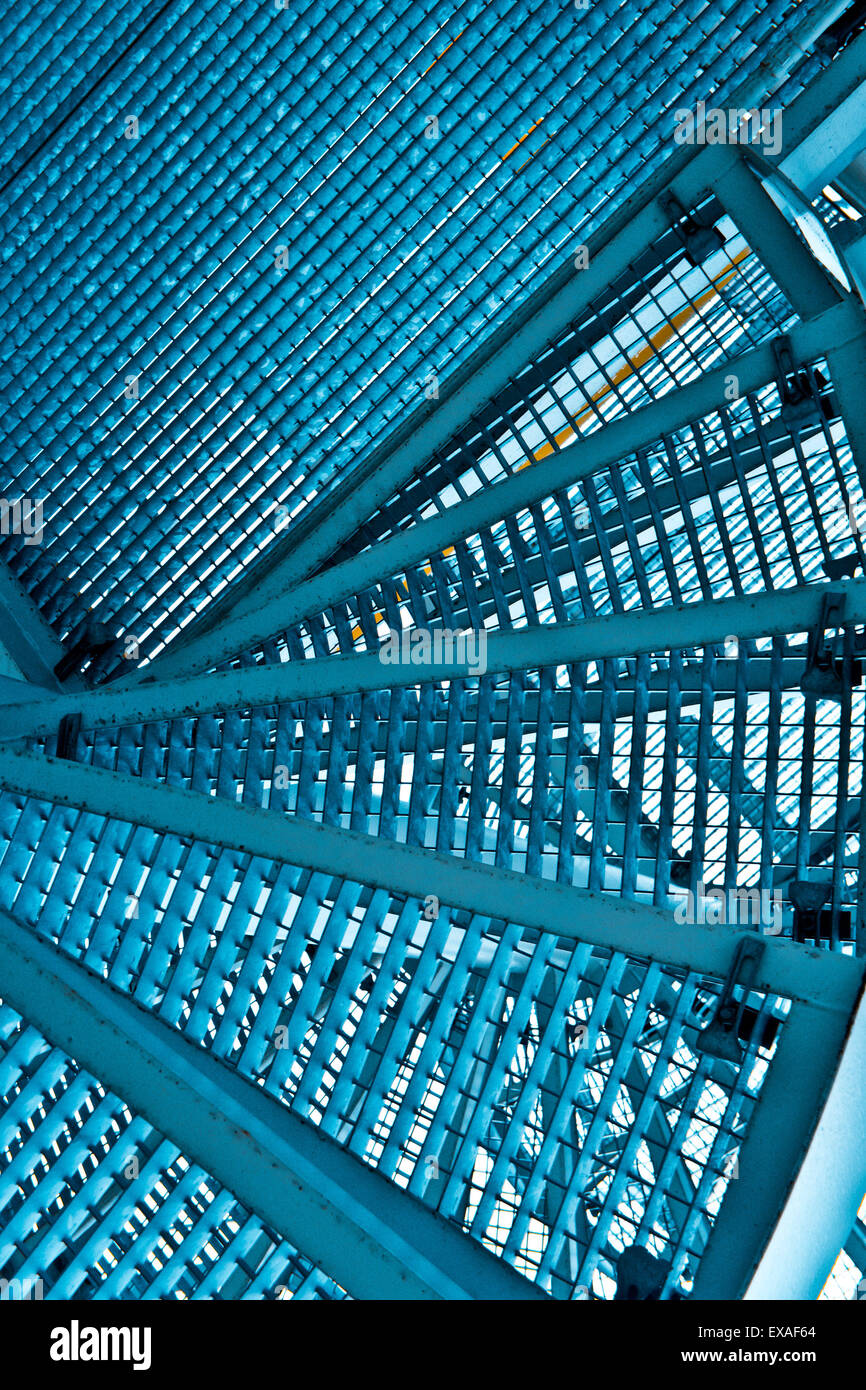 metal staircase abstraction Stock Photo