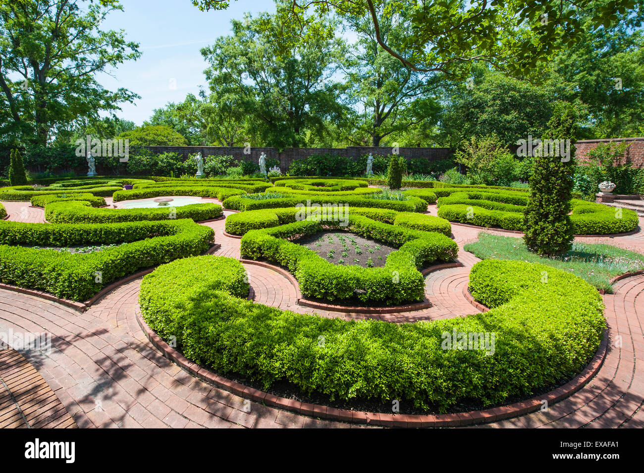 Gardens at the Tryon Palace, New Bern, North Carolina, United States of
