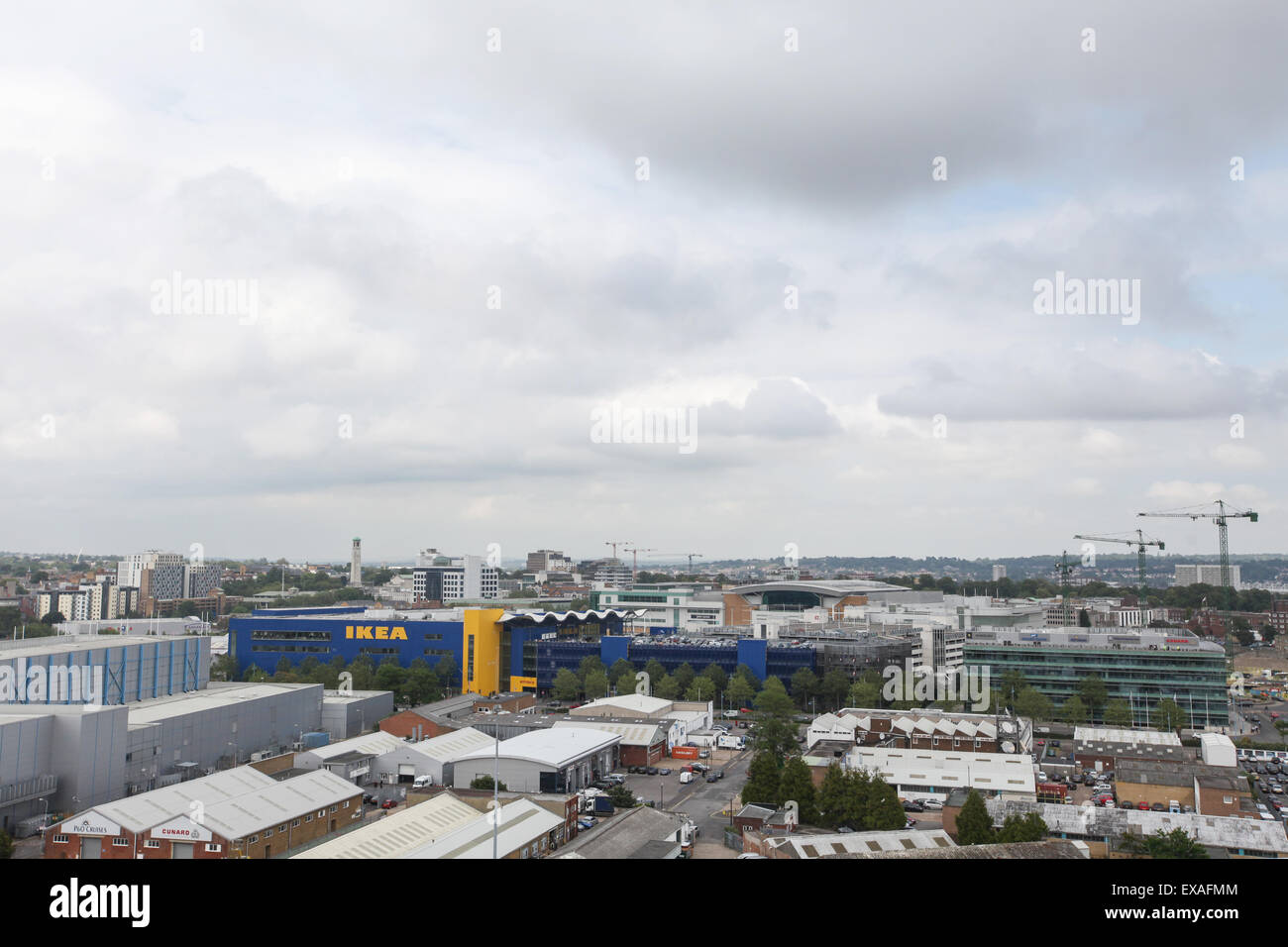 View of Southampton City Centre skyline Stock Photo