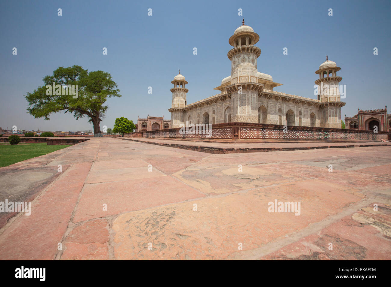 Main building of the funerary complex Humayun's tomb, the first garden tomb in the Indian Subcontinent, Delhi, India, Asia Stock Photo