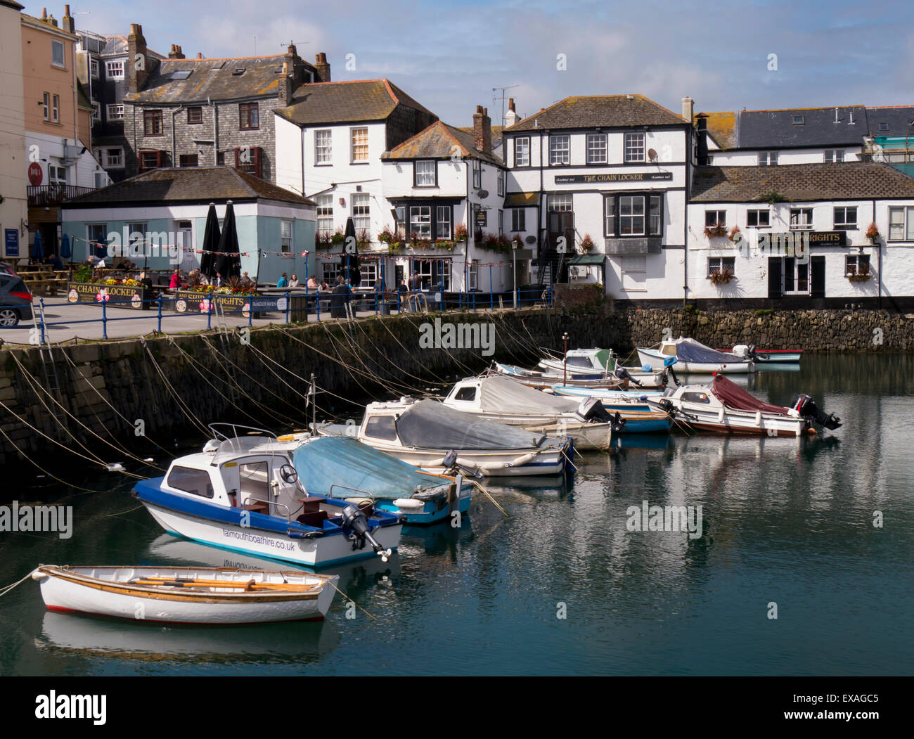Falmouth harbour, Falmouth, Cornwall, England, United Kingdom, Europe Stock Photo