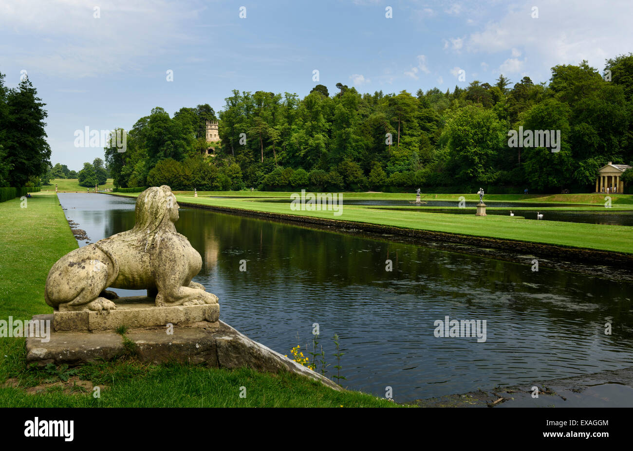 Studley Royal Park Stock Photo Alamy