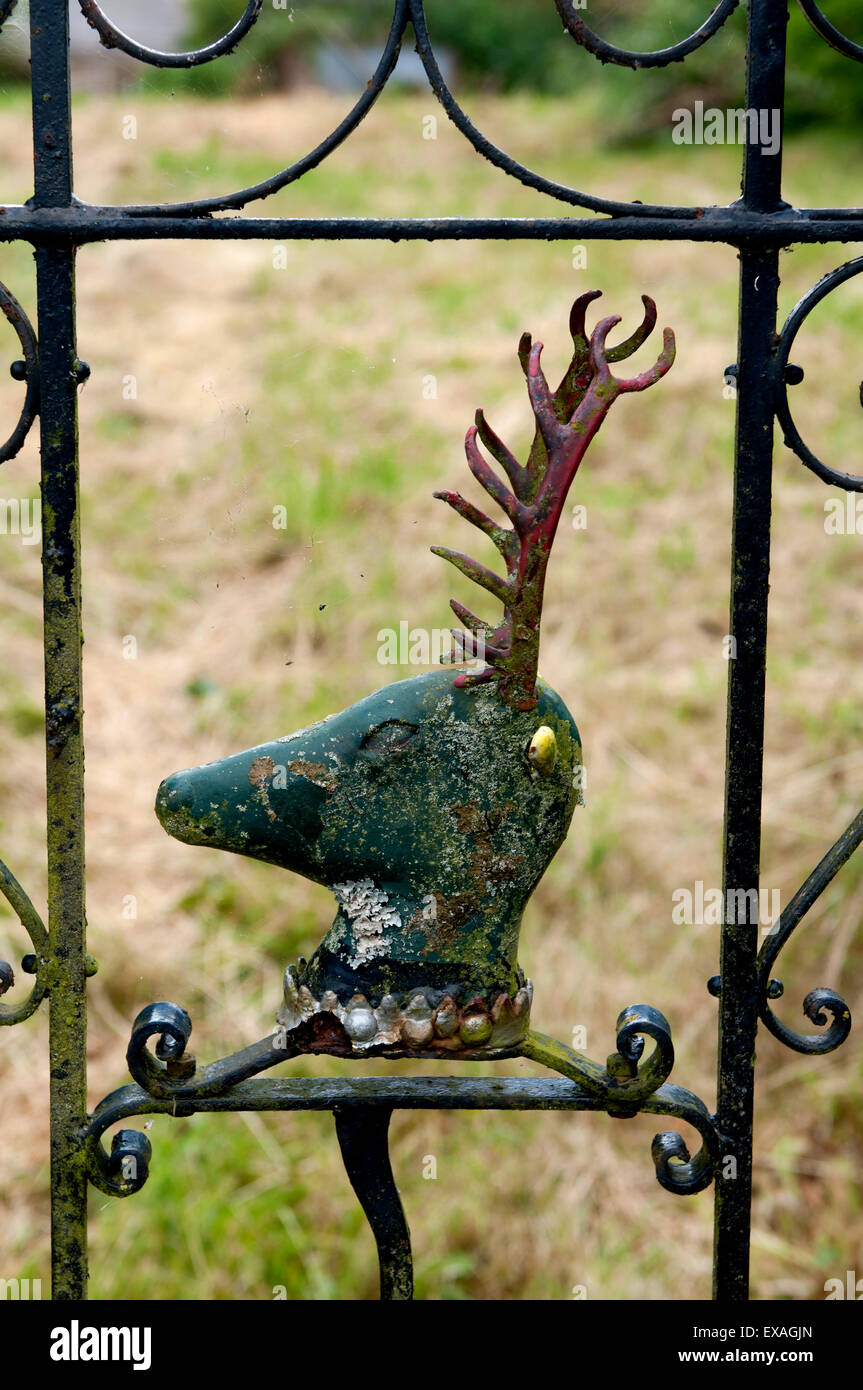Barton House gateway detail, Bartononthe Heath, Warwickshire, England