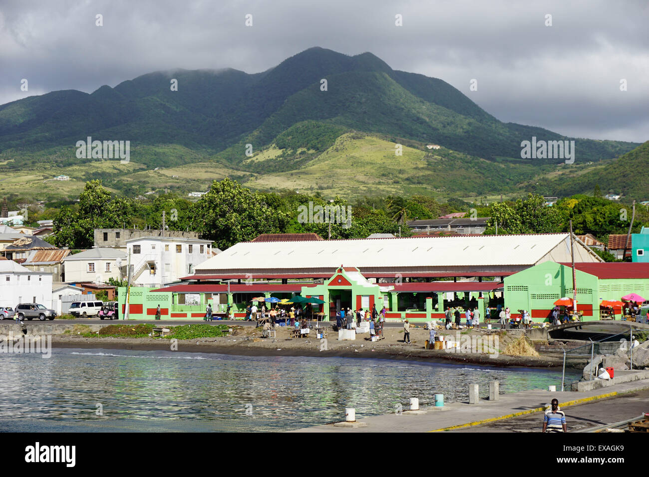 Basseterre, St. Kitts, St. Kitts and Nevis, Leeward Islands, West Indies, Caribbean, Central America Stock Photo