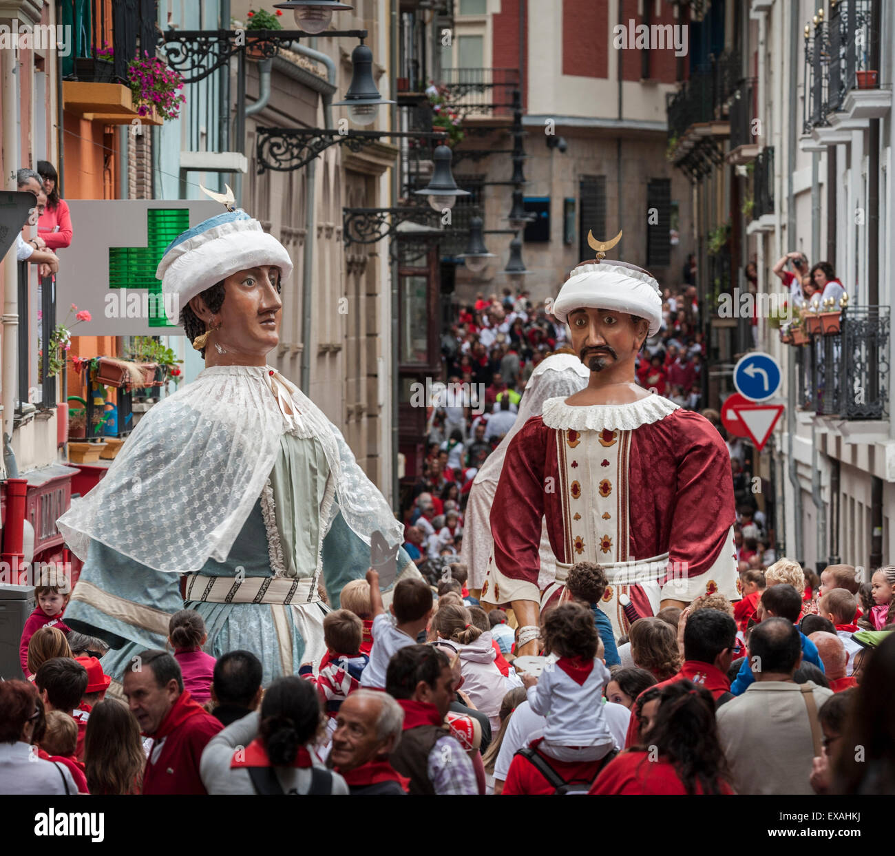 Festival of San Fermin, Pamplona, Navarra, Spain, Europe Stock Photo