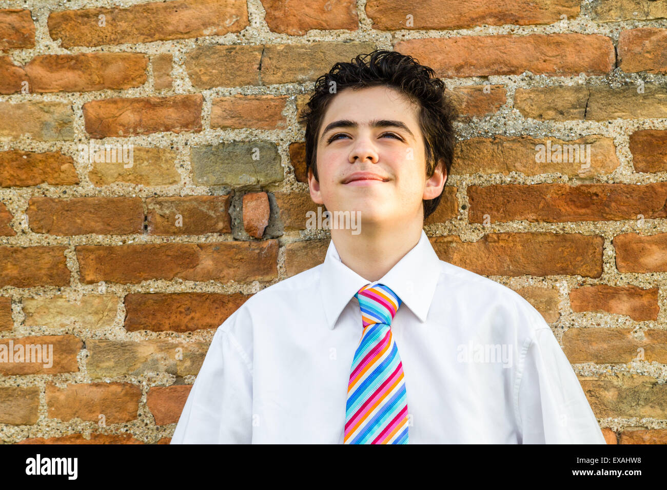 Boy wearing red shirt High Resolution 
