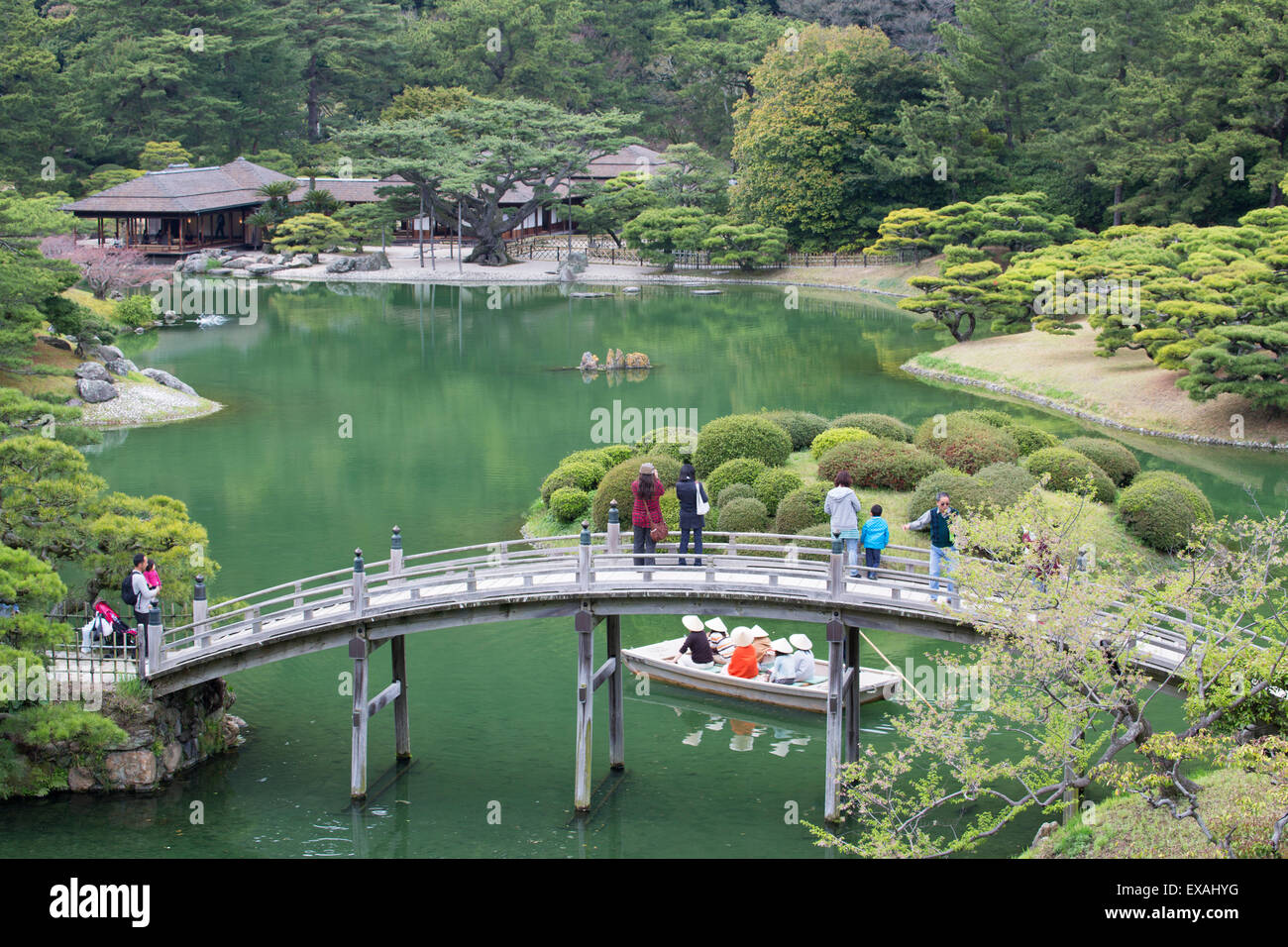 Ritsurin-koen, Takamatsu, Shikoku, Japan, Asia Stock Photo