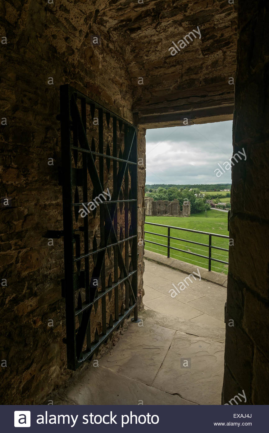 A View From Inside The Keep Of Richmond Castle North Yorkshire