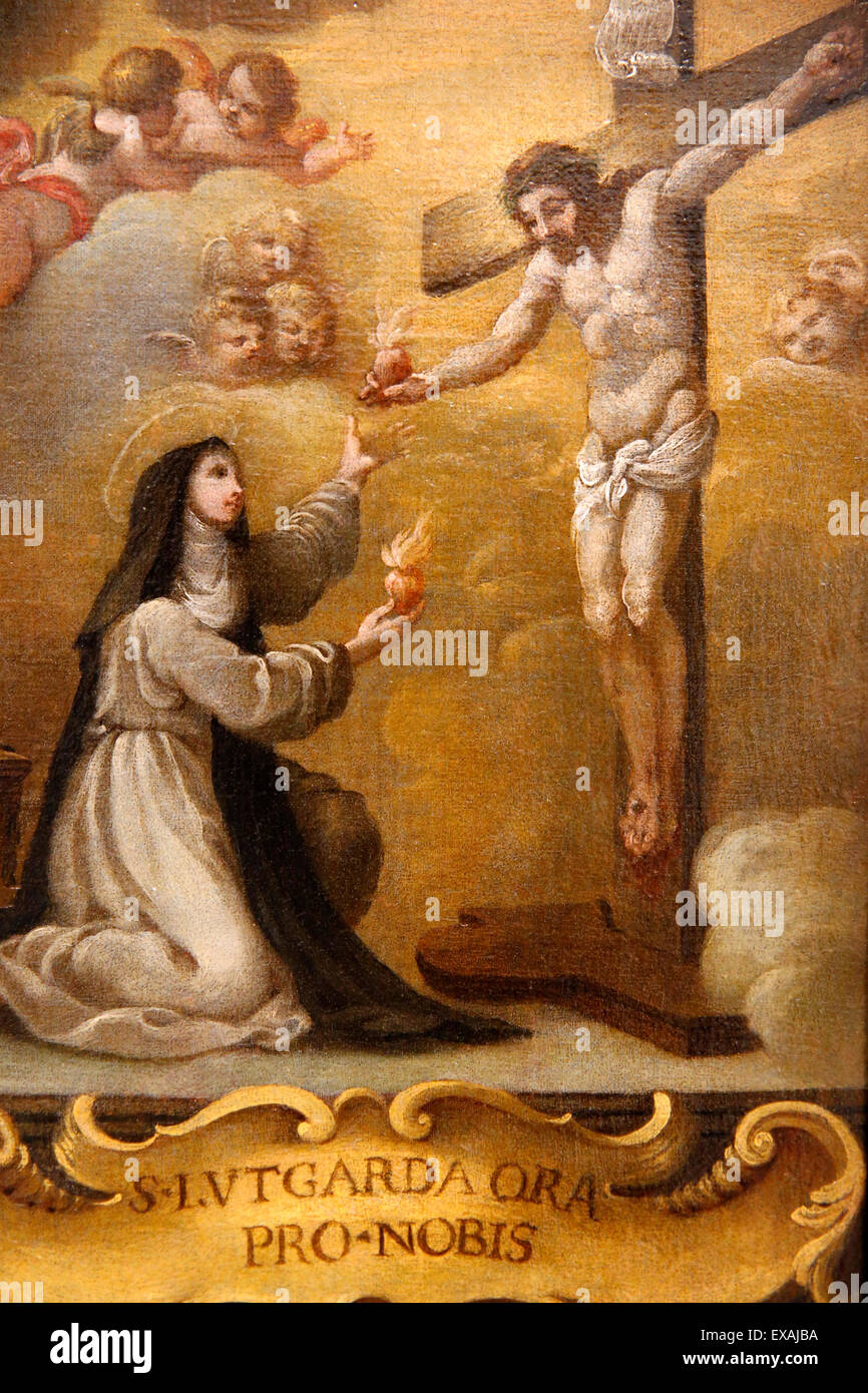 Jesus Christ and Lutgarde de Tongres exchanging hearts, Hieron Museum