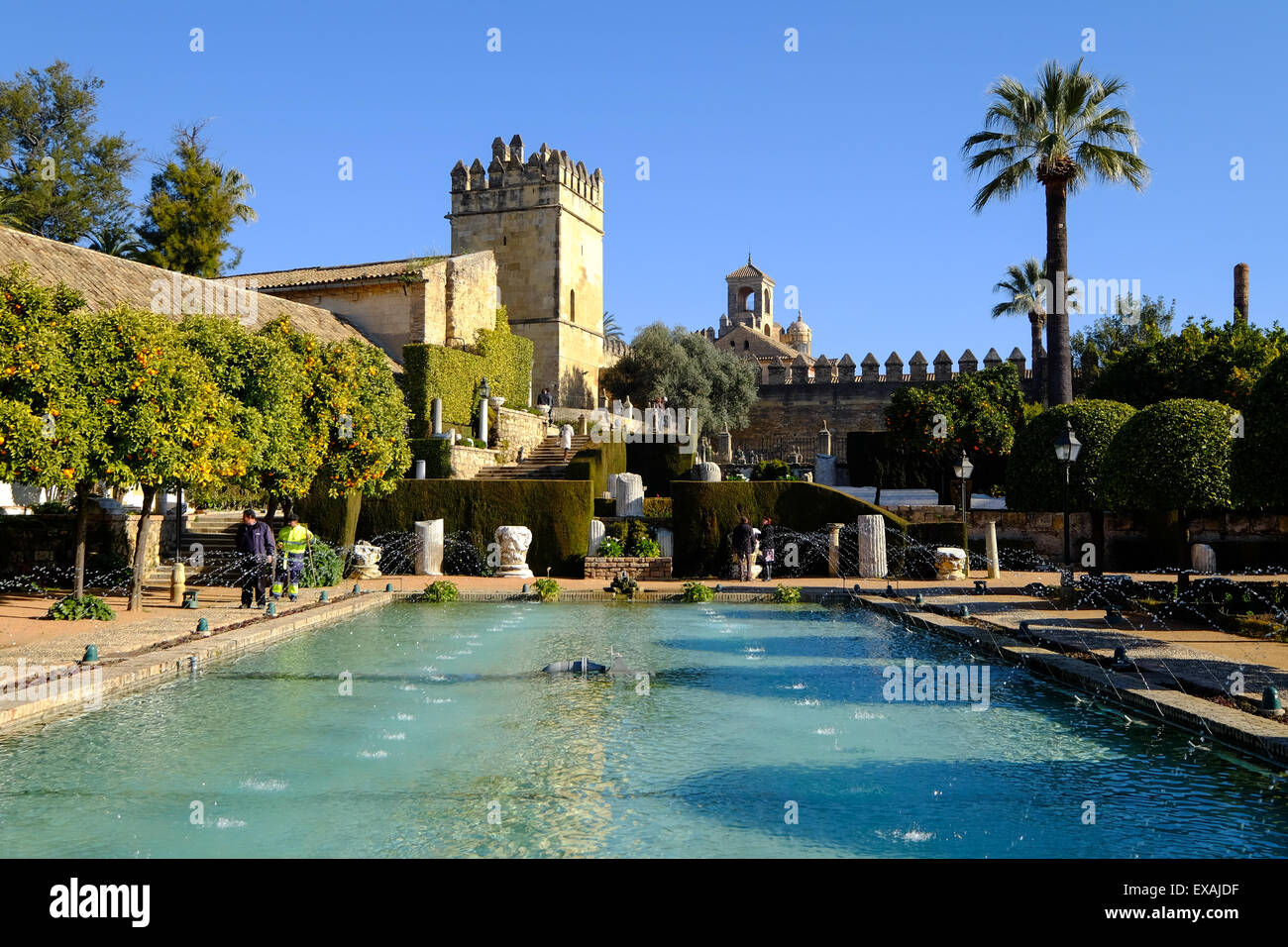 Alcazar de los Reyes Cristianos, UNESCO World Heritage Site, Cordoba, Andalucia, Spain, Europe Stock Photo