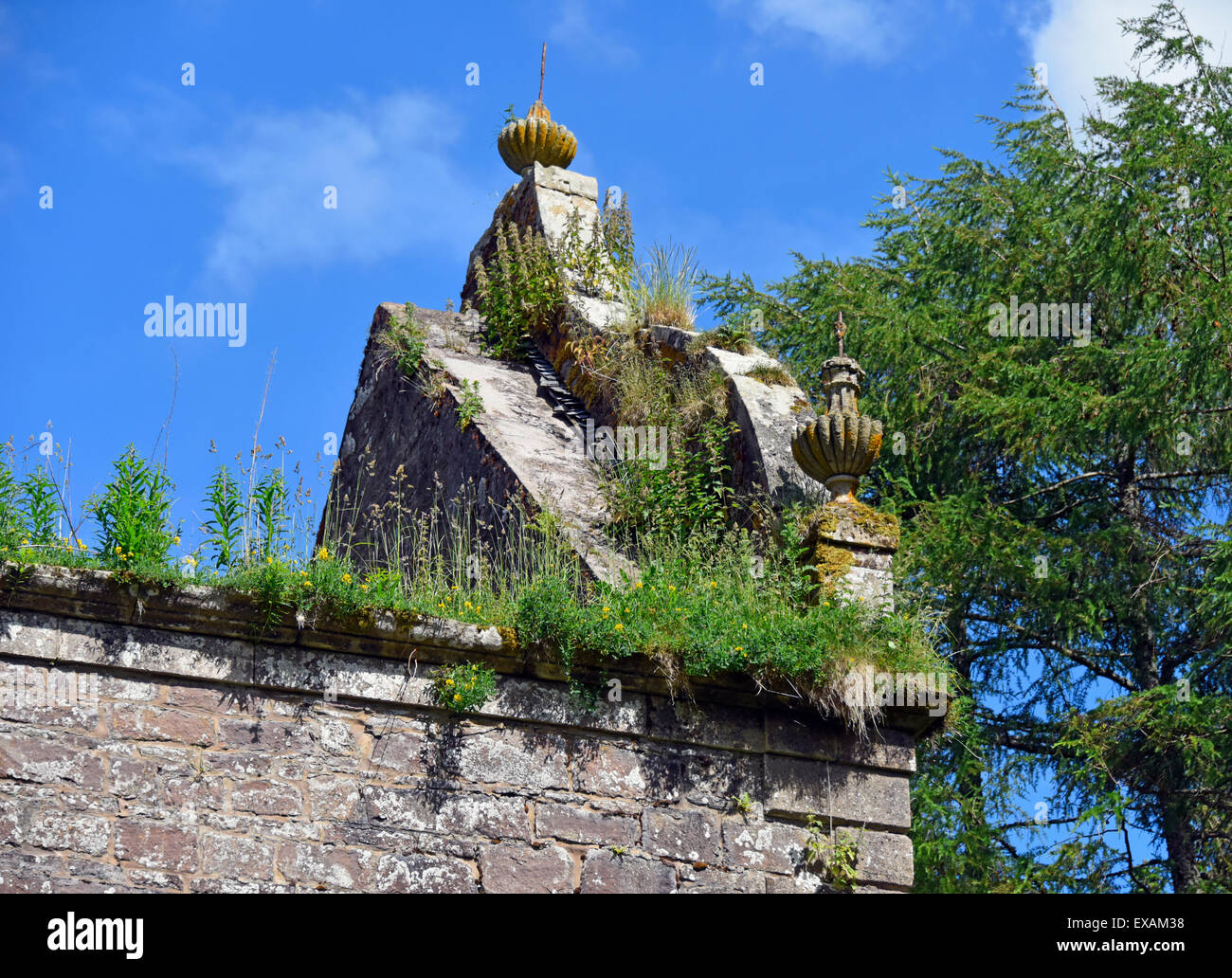 Gable end. Carmichael House, Thankerton, South Lanarkshire, Scotland, United Kingdom, Europe. Stock Photo