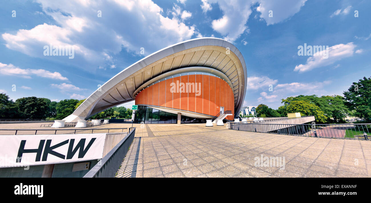 Germany, Berlin: Outside view of the cultural center Haus der Kulturen der Welt Stock Photo