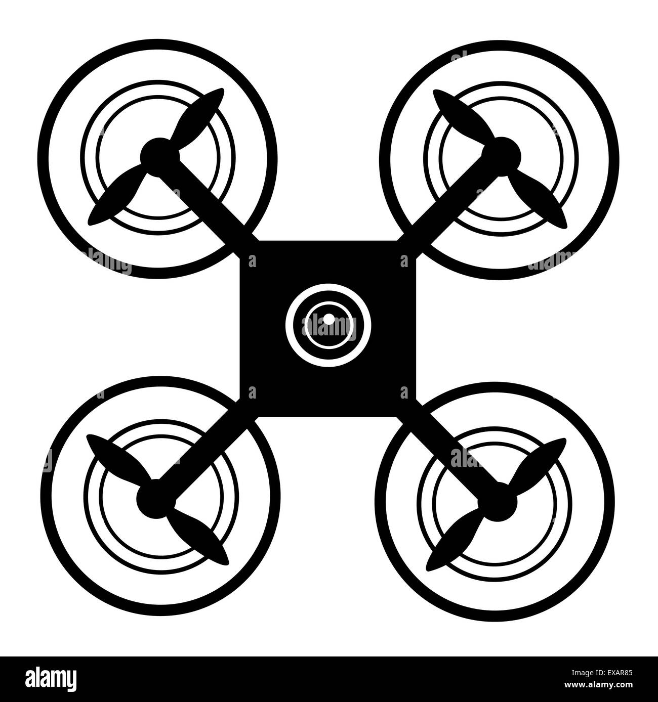 Drone with Camera Stock Photo