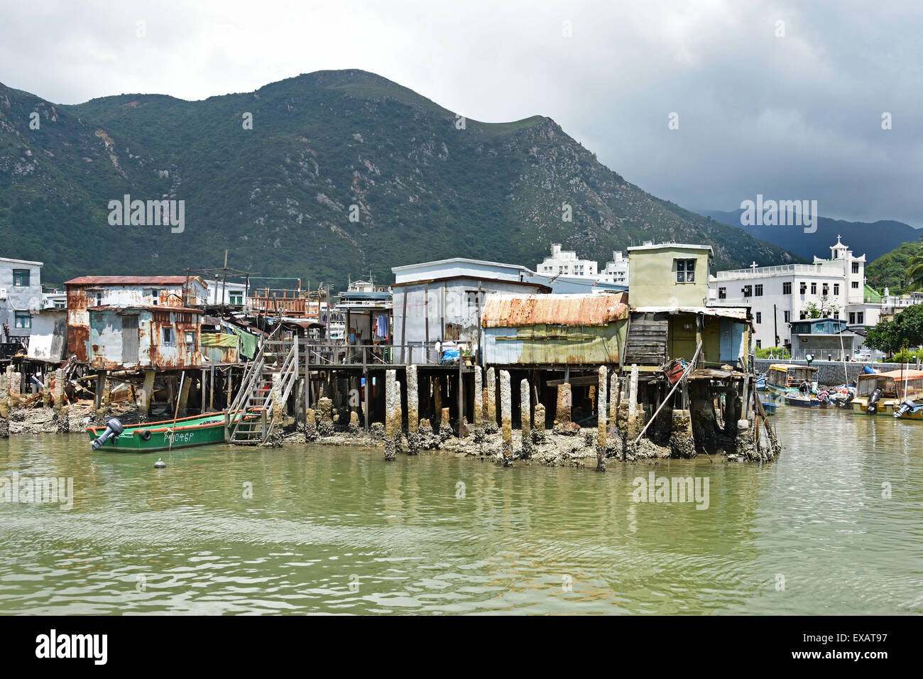 Tai O fishing village, Lantau island, Hong Kong China Chinese Stock Photo