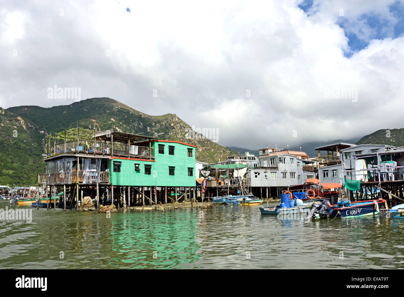 Tai O fishing village, Lantau island, Hong Kong China Chinese Stock Photo