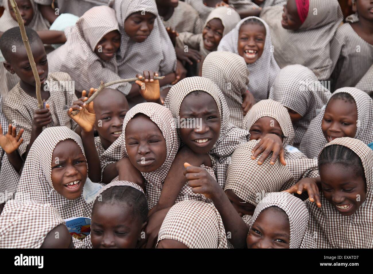 Islamic school in Abuja during examen session Stock Photo - Alamy