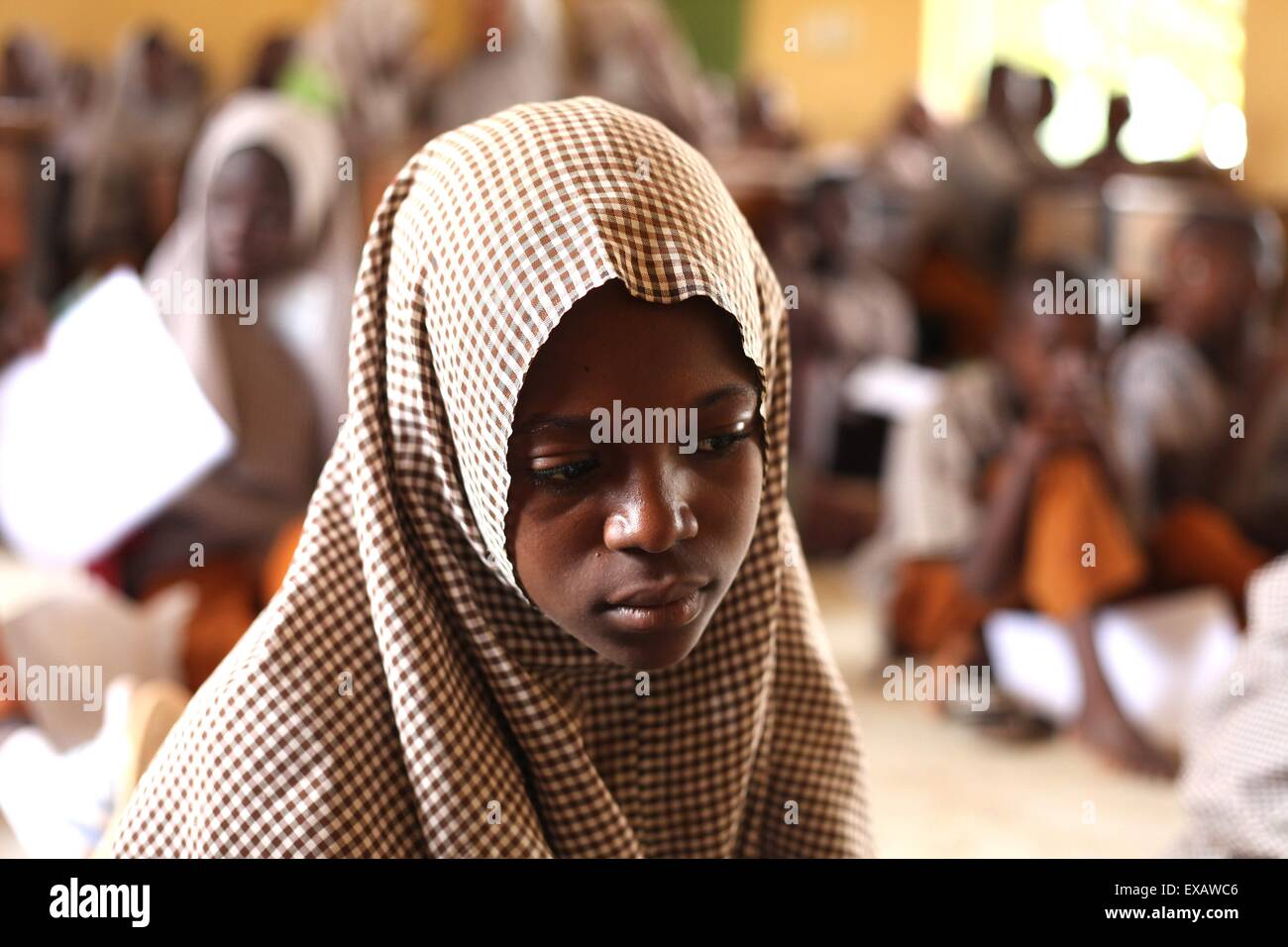 Islamic school in Abuja during examen session Stock Photo - Alamy