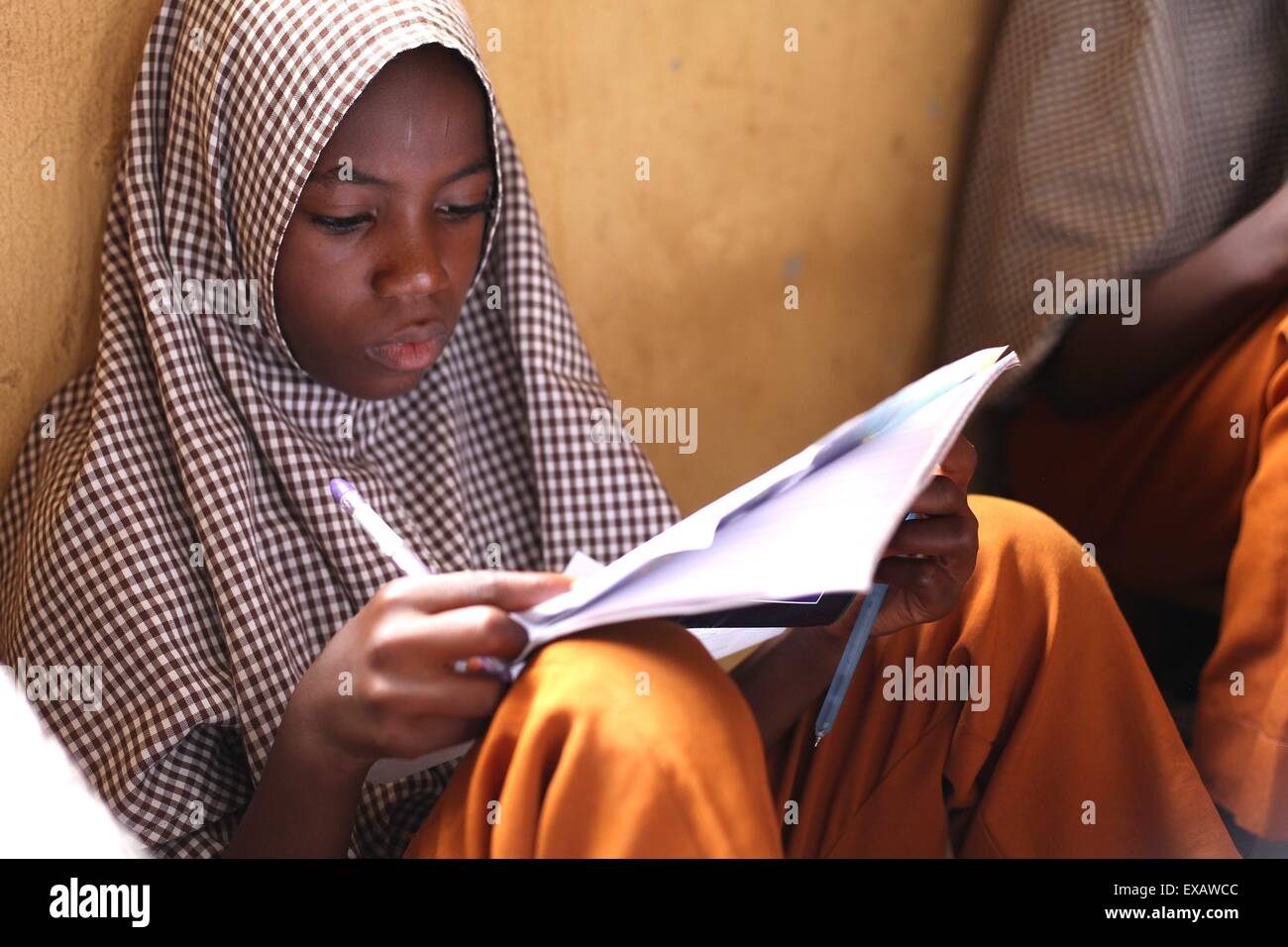 Islamic school in Abuja during examen session Stock Photo - Alamy