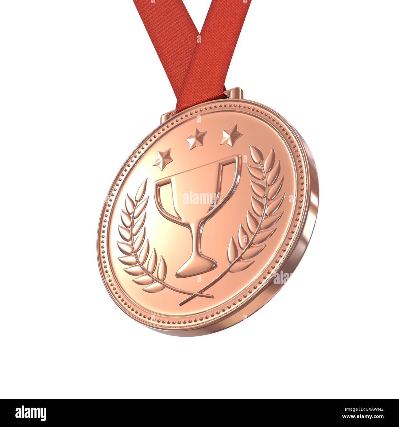 Bronze medal Stock Photo