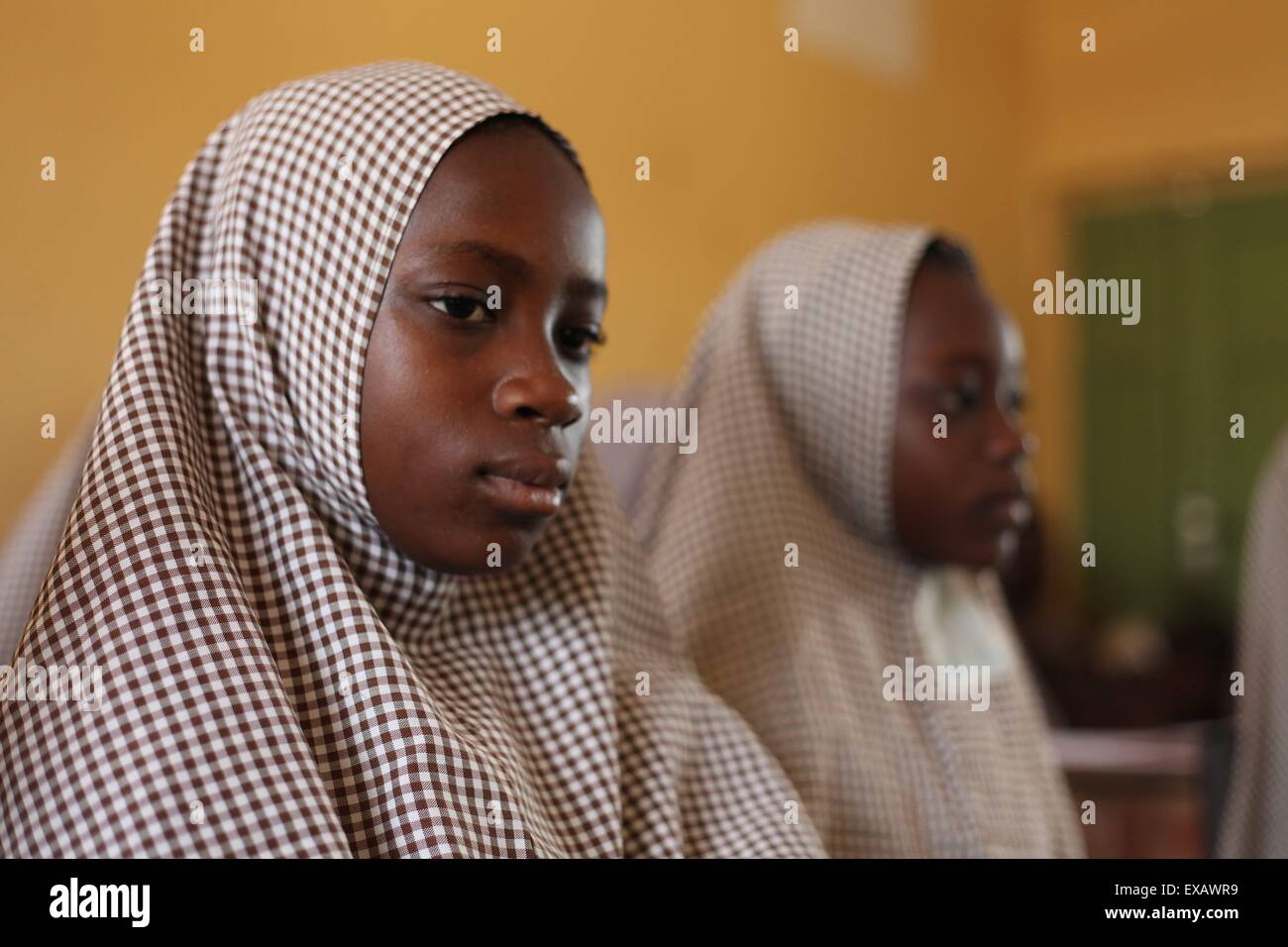 Islamic school in Abuja during examen session Stock Photo - Alamy