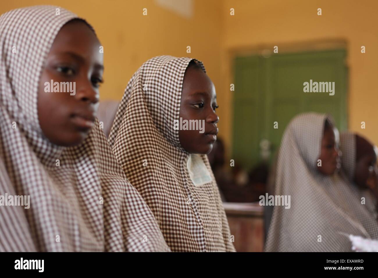 Islamic school in Abuja during examen session Stock Photo - Alamy