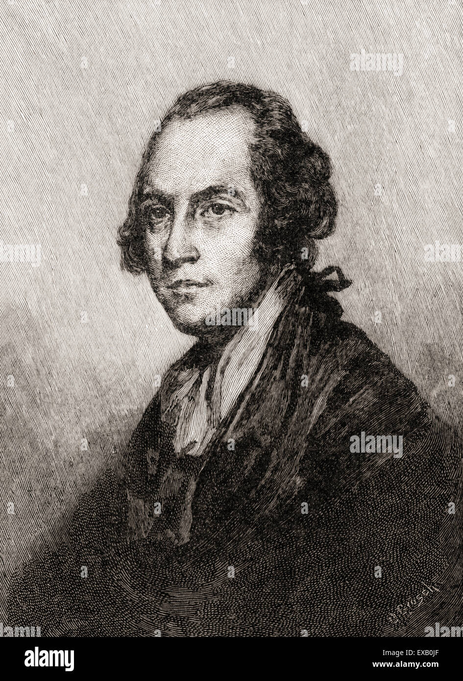 Aaron Burr, Jr.,  1756 –1836.  Third Vice President of the United States (1801–1805). Stock Photo