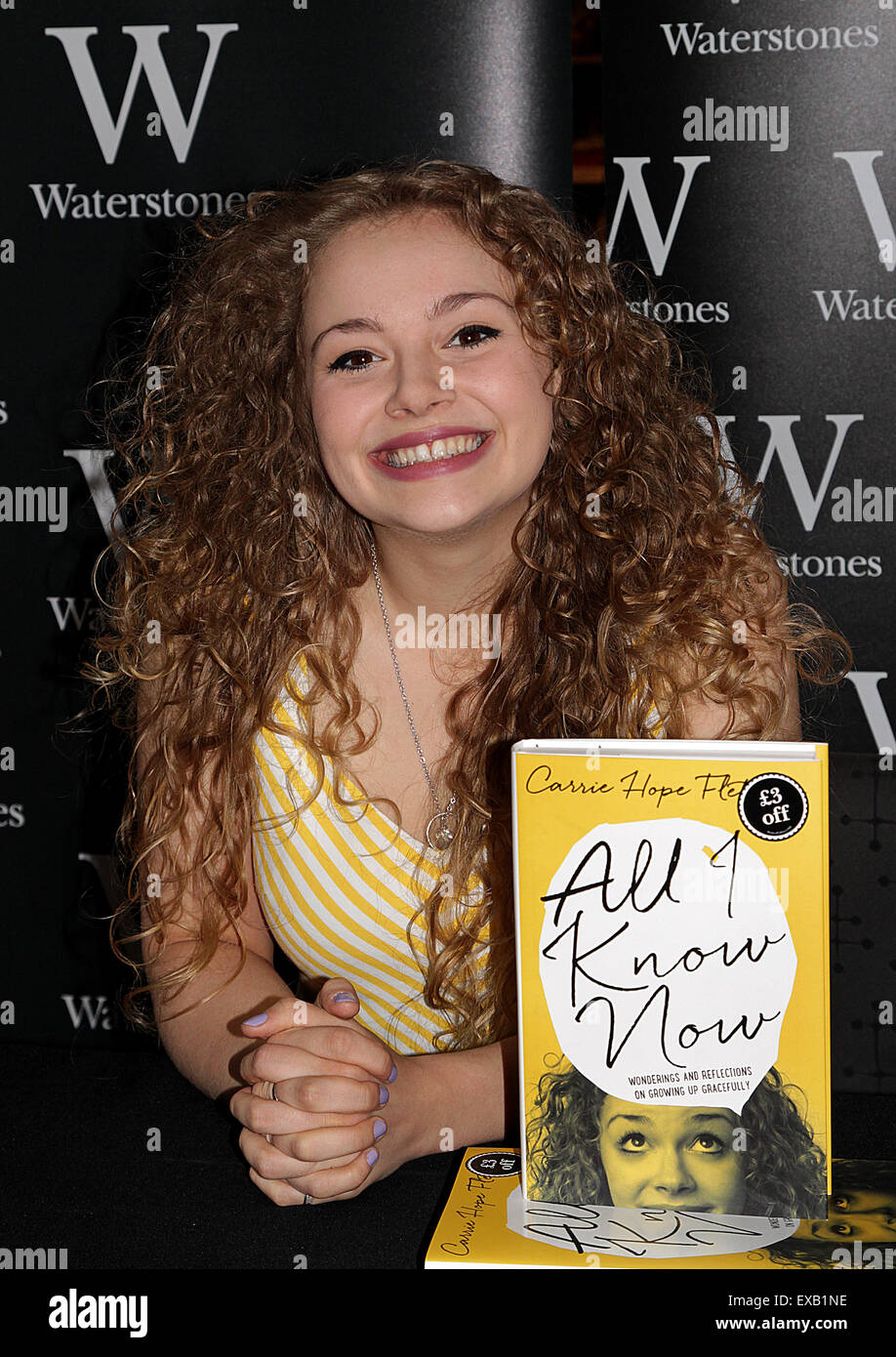 Carrie Hope Fletcher signs copies of her new book 'All I Know Now' at