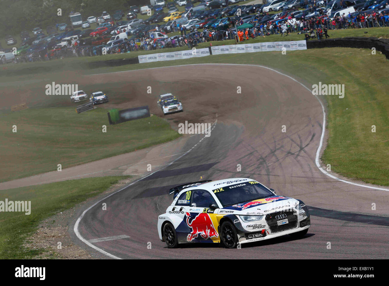Lydden Hill, Canterbury, Kent, UK. 25th May, 2015. The WRX World Championships held at Lydden Hill Curcuit. 10- Mattias Ekstrom - EKS - Audi S1 quattro © Action Plus Sports/Alamy Live News Stock Photo