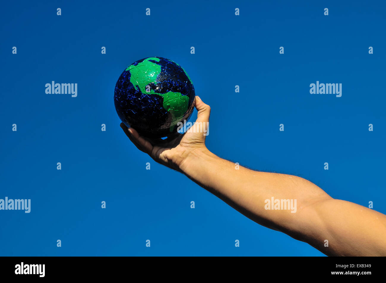 Vintage Old Globe Earth Stock Photo - Alamy