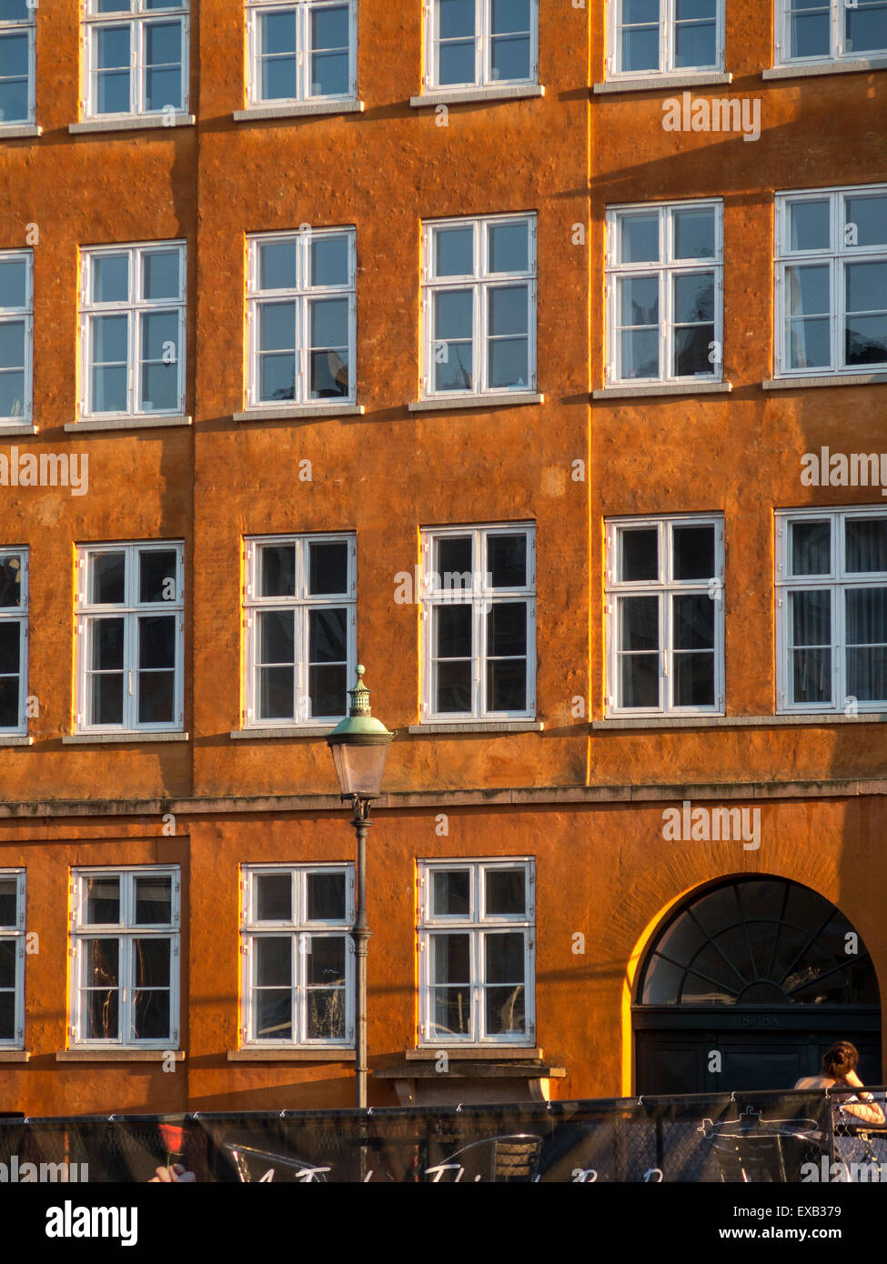 traditional architecture in Nyhavn harbour area,Copenhagen,Denmark Stock Photo