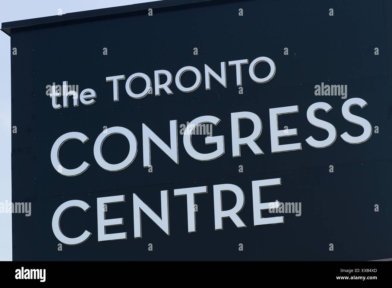 The Toronto Congress Centre sign near Pearson International Airport in Toronto, Stock Photo