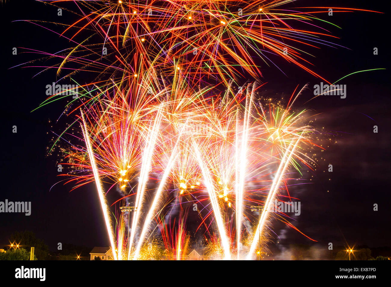 Fireworks Grand Finale Stock Photo Alamy