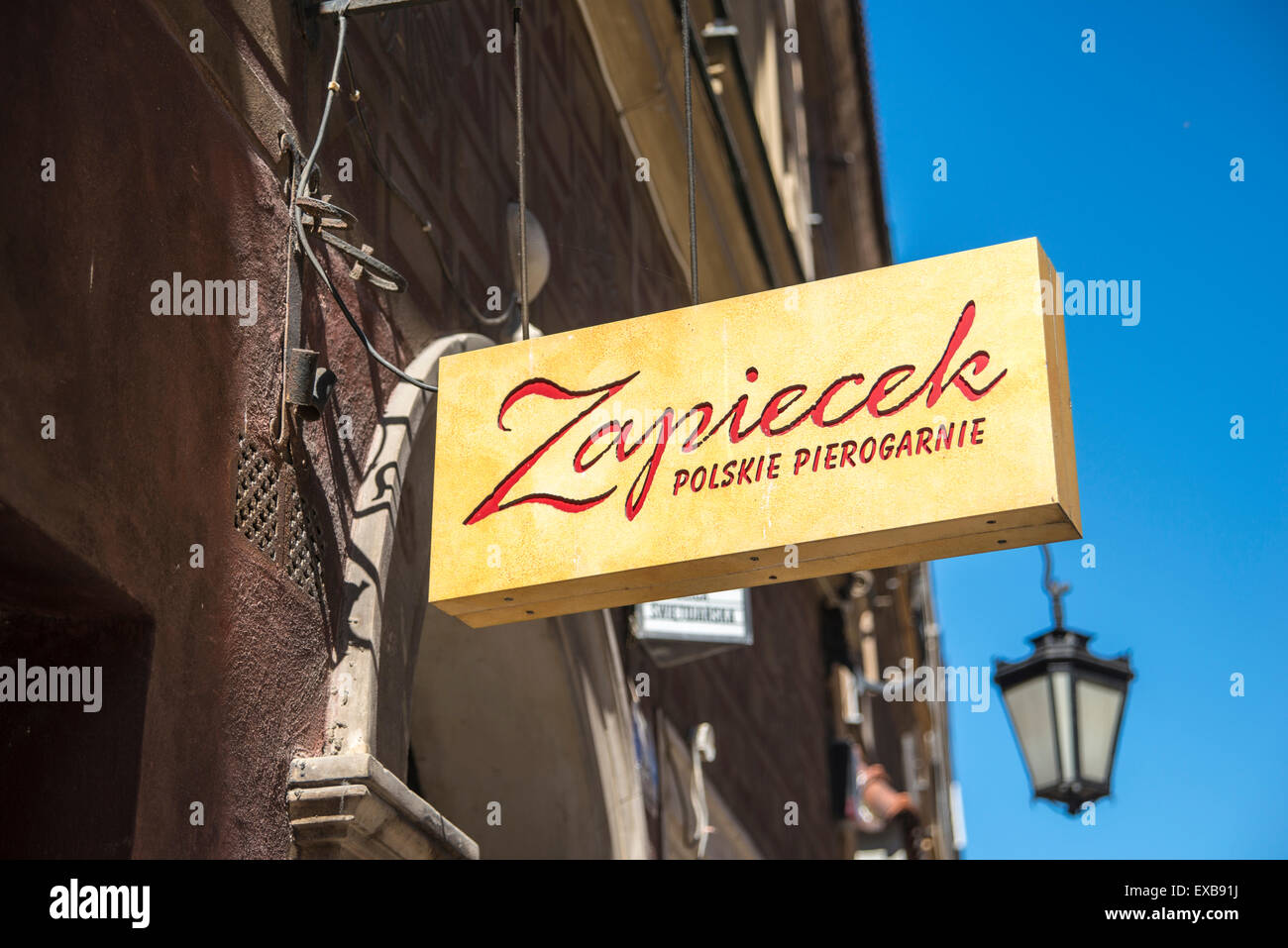 Pierogi restaurant in Warsaw Stock Photo Alamy