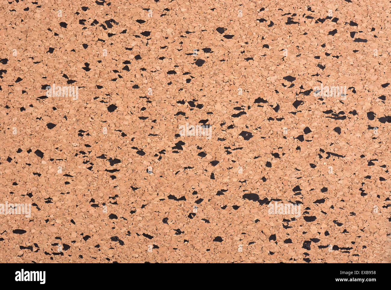 Texture of natural cork with splashes of black. Stock Photo