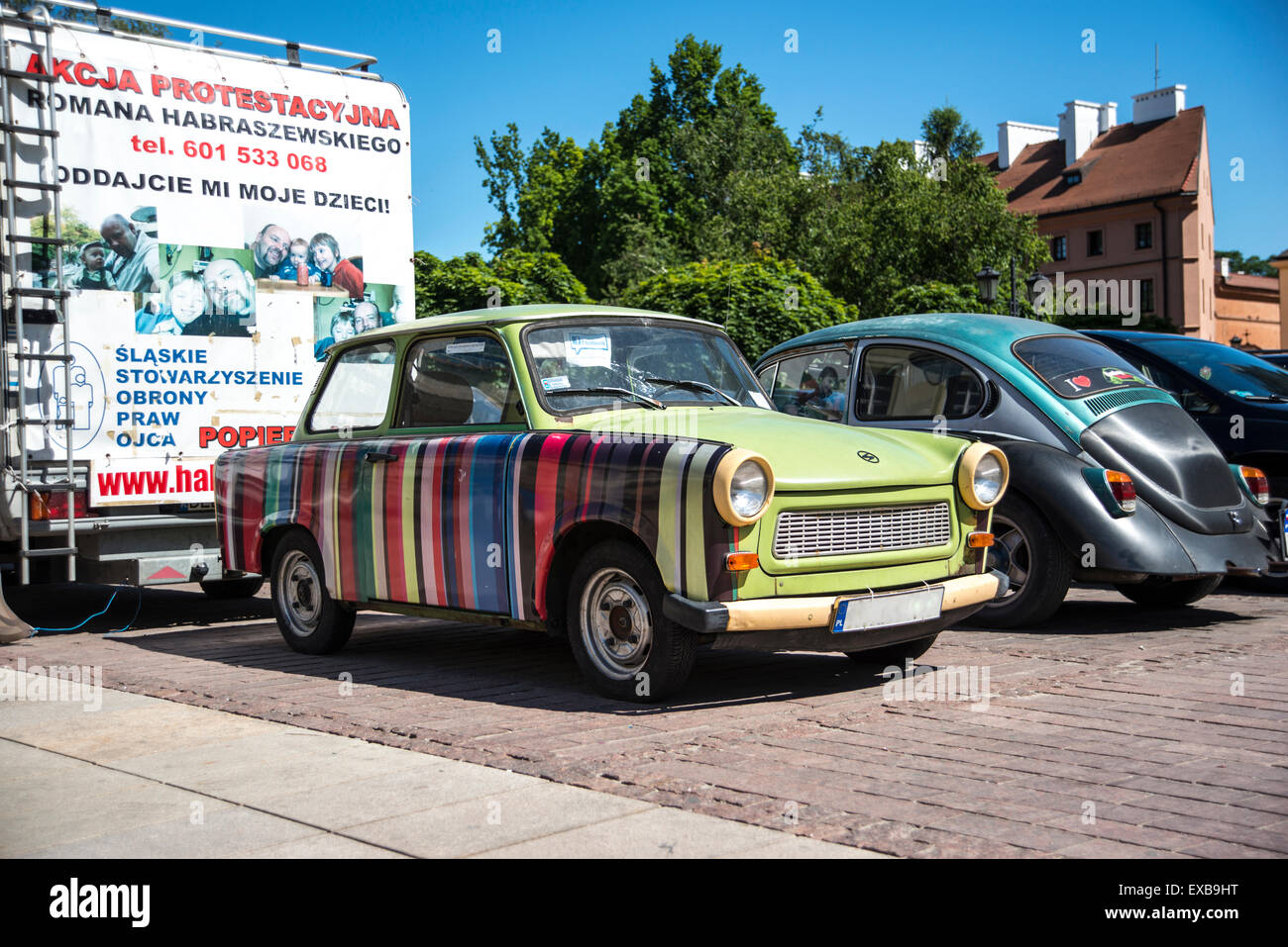 Antique car parked on the street Stock Photo - Alamy