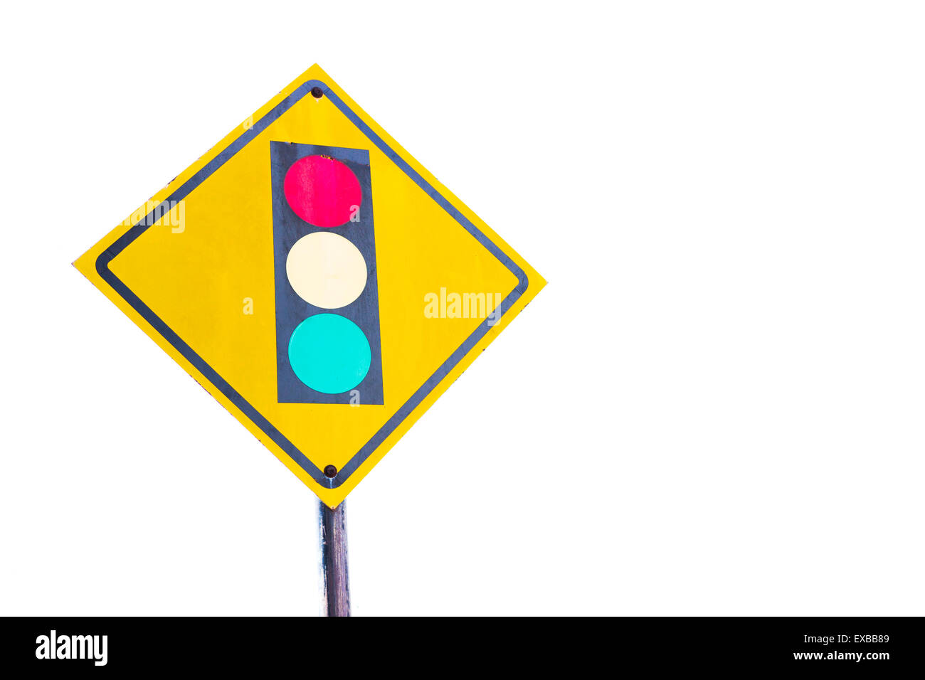 traffic light amber, background, blue, car, change, check, city, cloud, color, colorful, concept, control, controler Stock Photo
