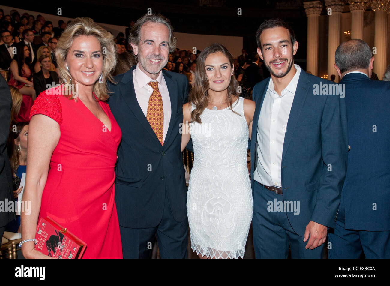 Pronovias fashion show featuring the new Once upon a time collection,  during Barcelona Bridal Week - Arrivals & Front Row Featuring: Annie Costner,  Daniel Arthur Cox, Susana Gallardo Where: Barcelona, Spain When: