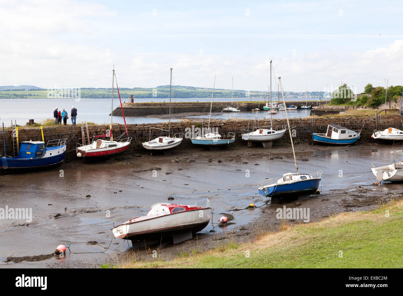 The harbour, Charlestown, Fife Stock Photo Alamy